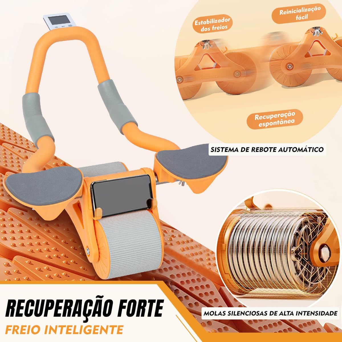COREFIT™: Roda abdominal de ressalto automático