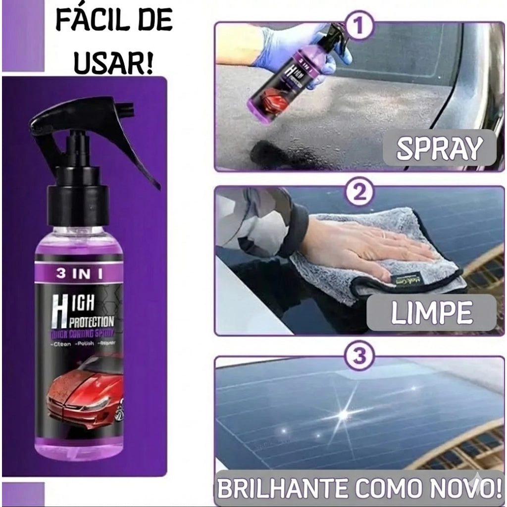 Revestimento Cerâmico 3 em 1 + Laveta de Microfibra Premium