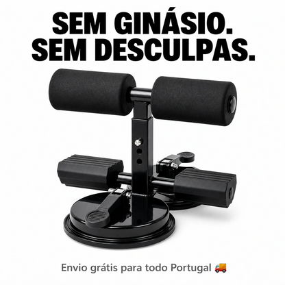Barra de Abdominais com Ventosas - Treine em Casa 💪