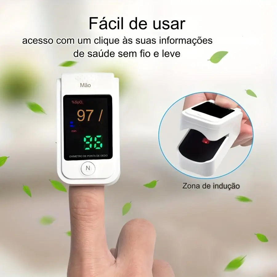 Oxímetro Saudável - Monitore Seu Nível de Oxigênio com Precisão