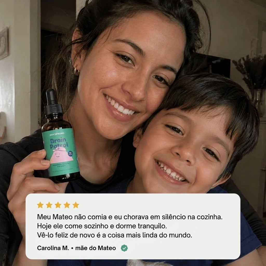O teu filho volta a comer, a dormir e a crescer.