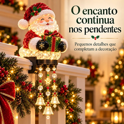🎅 Personagens Luminosas de Natal — Decoração com Pendentes