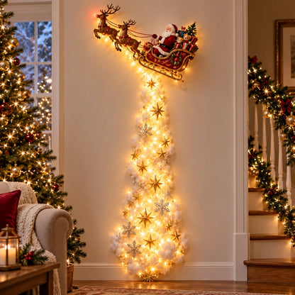 ✨ Rasto Mágico de Natal — Decoração Luminosa de Parede