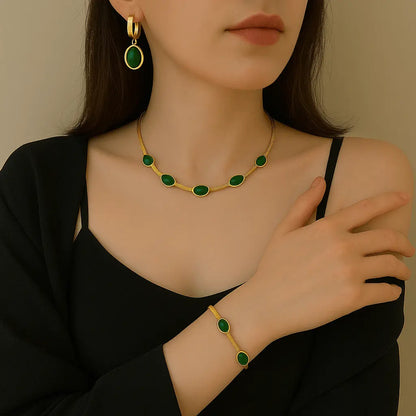 EmeraldJewelry™ 3 Conjunto para a sorte e o bem-estar